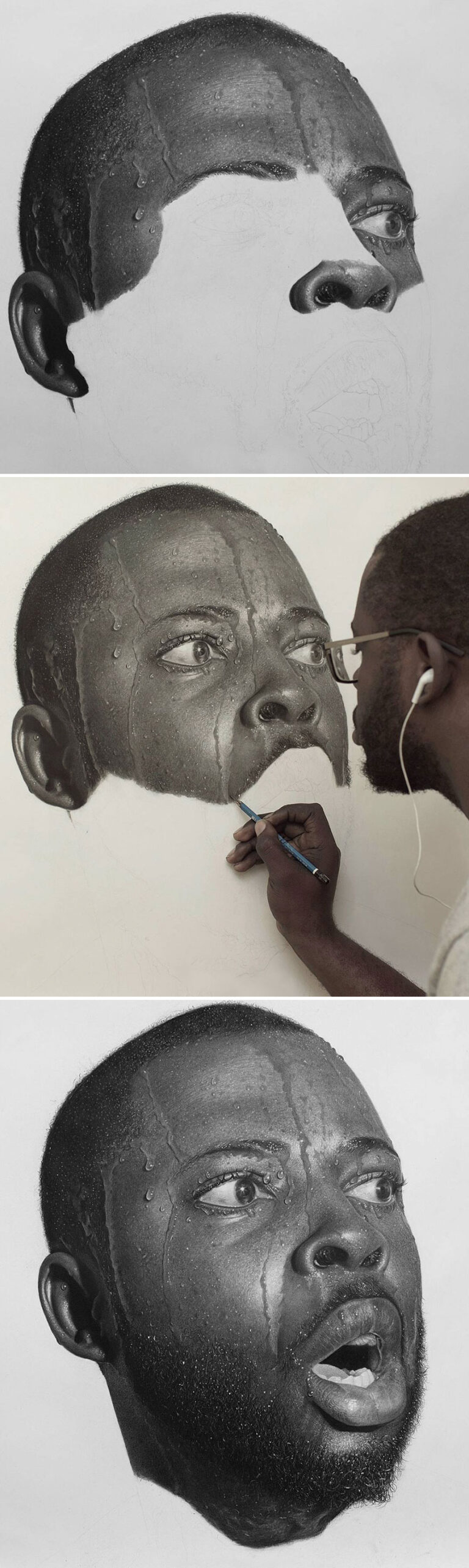 Unbelievably Realistic Pencil Portraits By Nigerian Artist