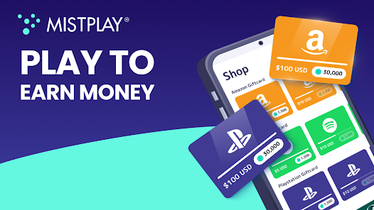 Mistplay app logo - Android gaming platform that pays real money for playing games