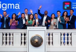 New York Stock Exchange trading floor during Figma IPO debut as FIG stock begins public trading