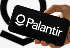 Palantir stock chart showing PLTR ticker performance with AI and data analytics growth trends in 2025