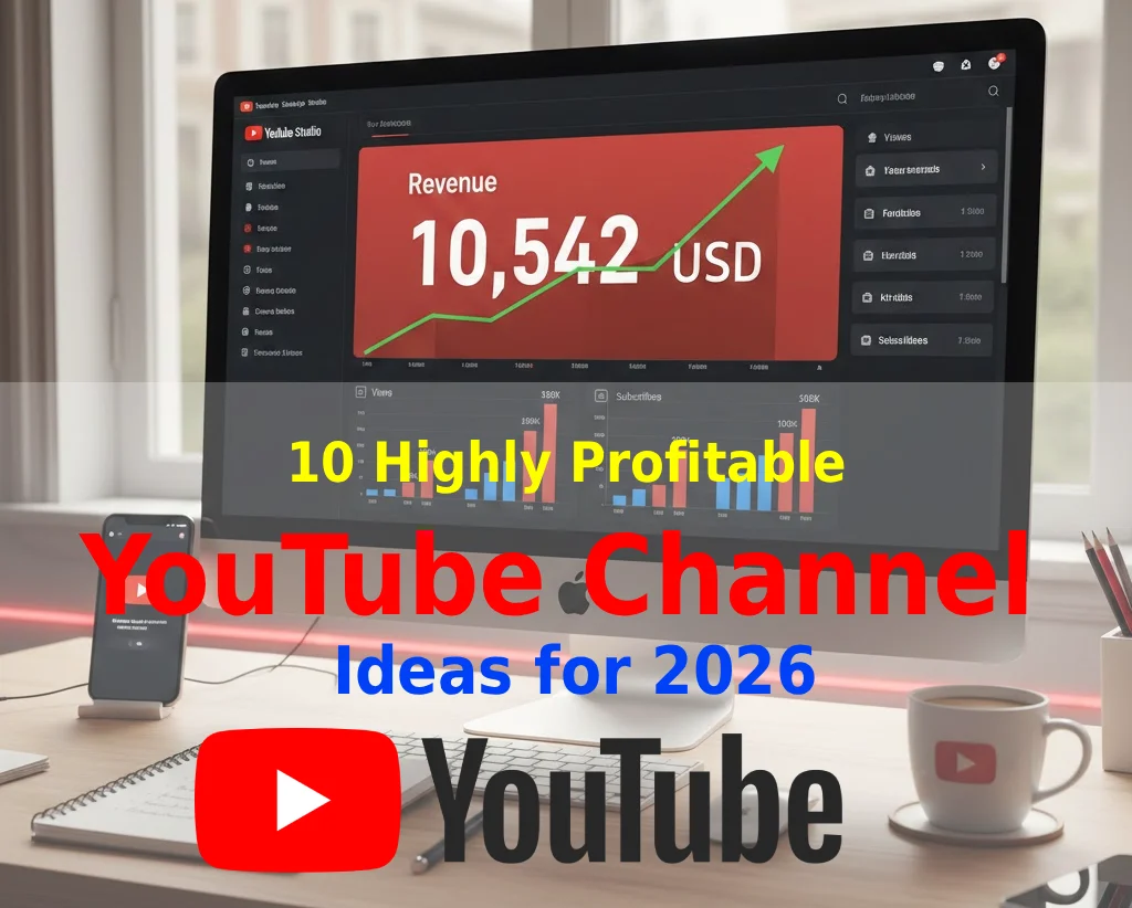 10 Highly Profitable YouTube Channel Ideas for 2026
