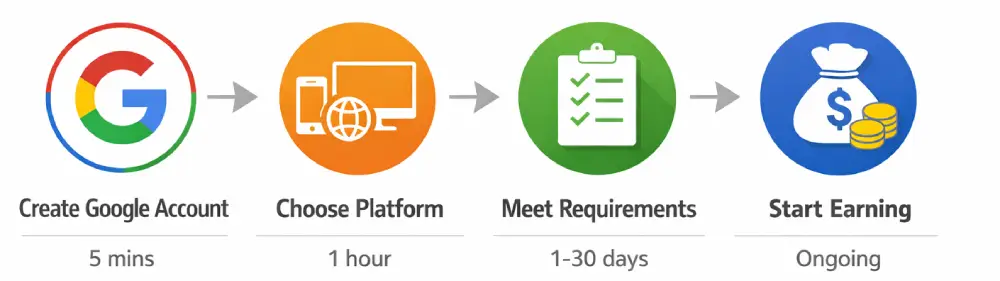 Google monetization setup process