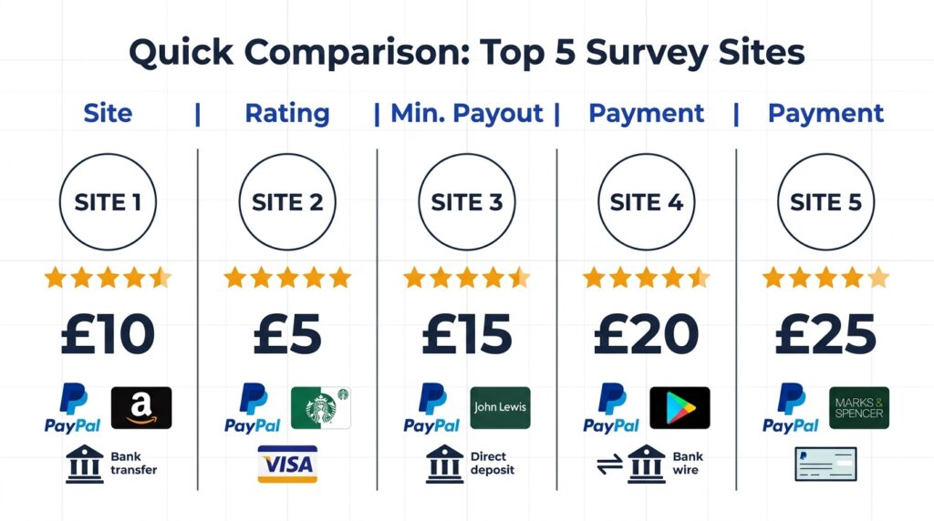 paid-survey-sites-uk-Comparison Infographic