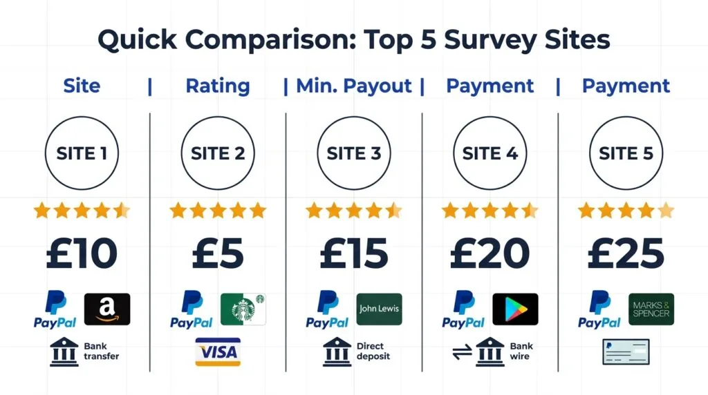 paid-survey-sites-uk-Comparison Infographic